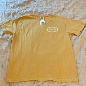 Women’s Mustard Yellow Christian Bible Verse Short Sleeve Tee Size M